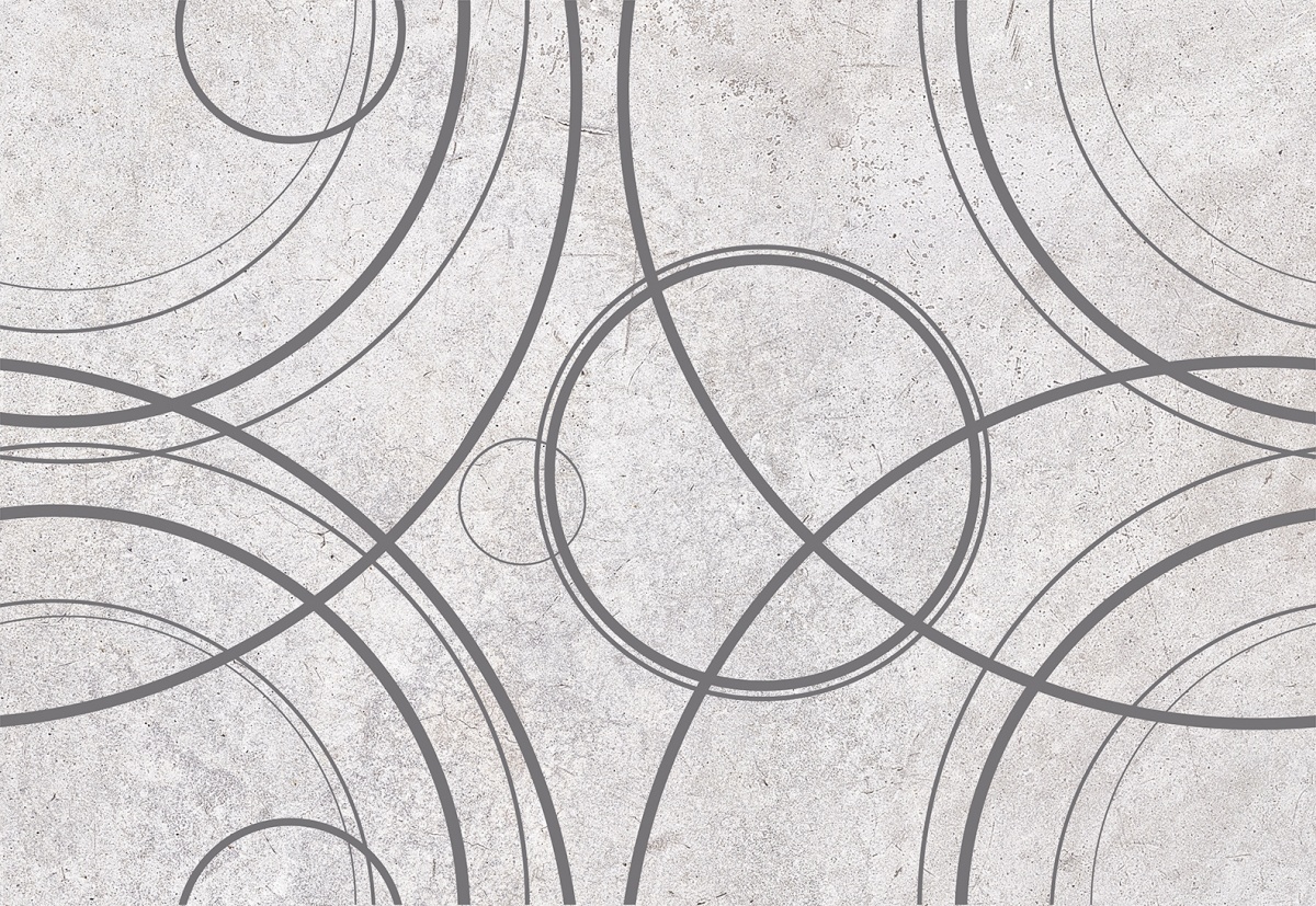 картинка Урбан 1Д 400*275 (круги на светло-сером) с1 (1,65 м.кв.) от Керамин-Нева (керамическая плитка, керамогранит)