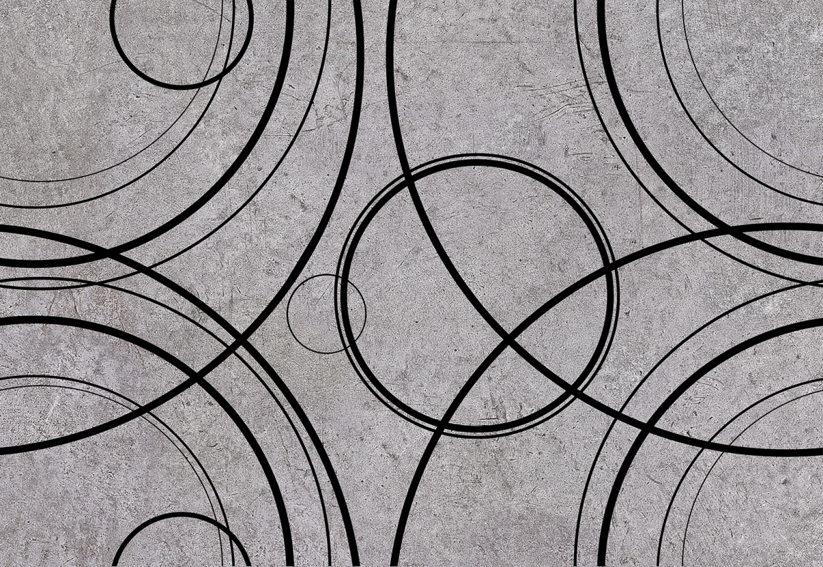 картинка Урбан 2Д 400*275 (круги на сером) с1 (1,65 м.кв.) от Керамин-Нева (керамическая плитка, керамогранит)