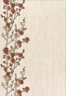 картинка Декор Сакура 1 Н  ветка 27,5*40.20 (панно) с1 (13шт) от Керамин-Нева (керамическая плитка, керамогранит)