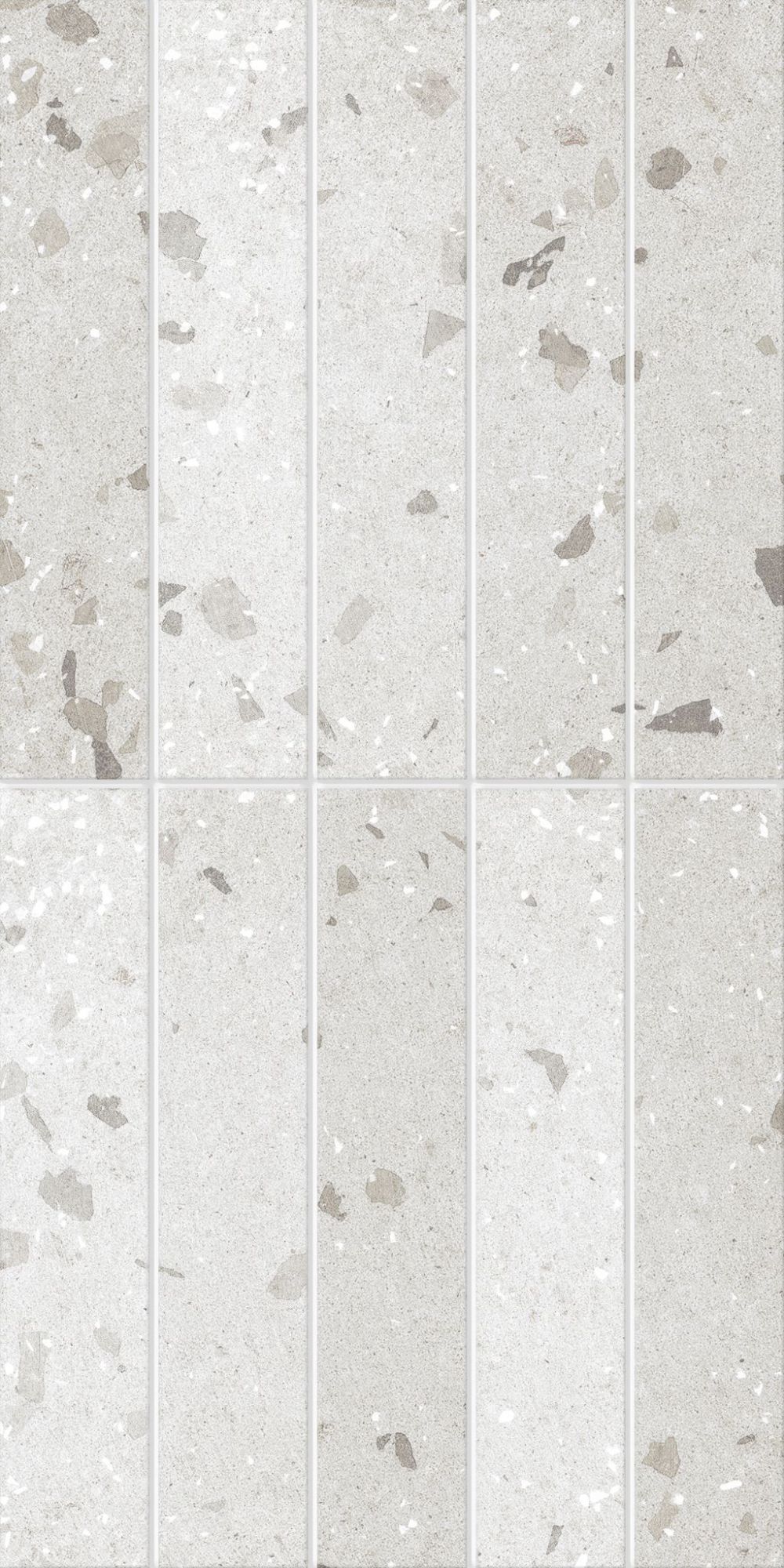 картинка Морена 7 600*300 с1 белый терраццо  (1,98м.кв.) от Керамин-Нева (керамическая плитка, керамогранит)