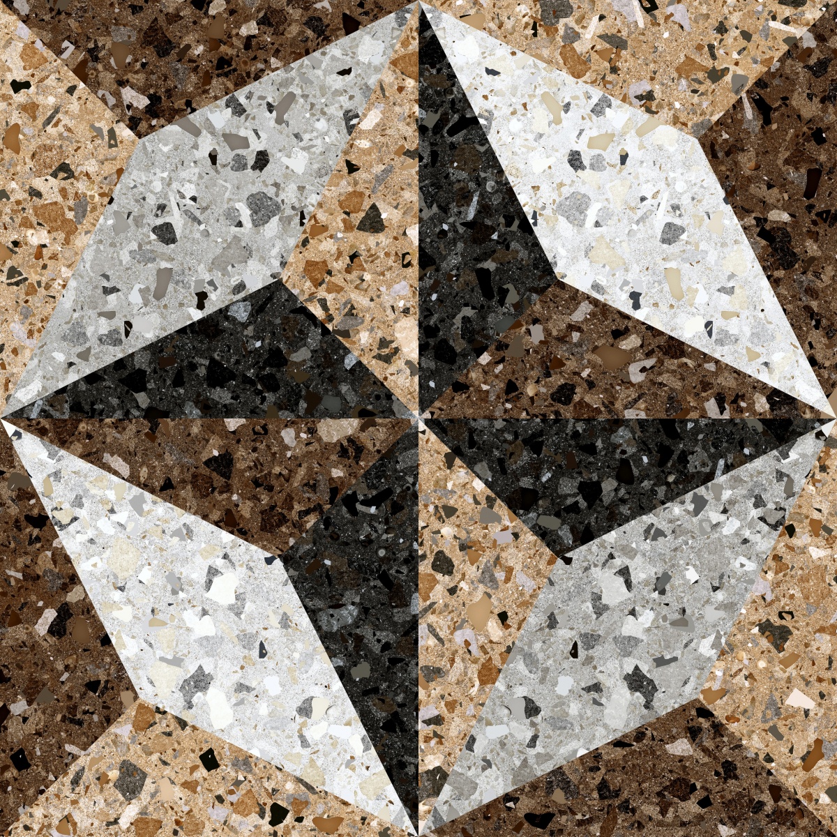 картинка Терраццо 7Д 500*500 (1,25м.кв.) от Керамин-Нева (керамическая плитка, керамогранит)